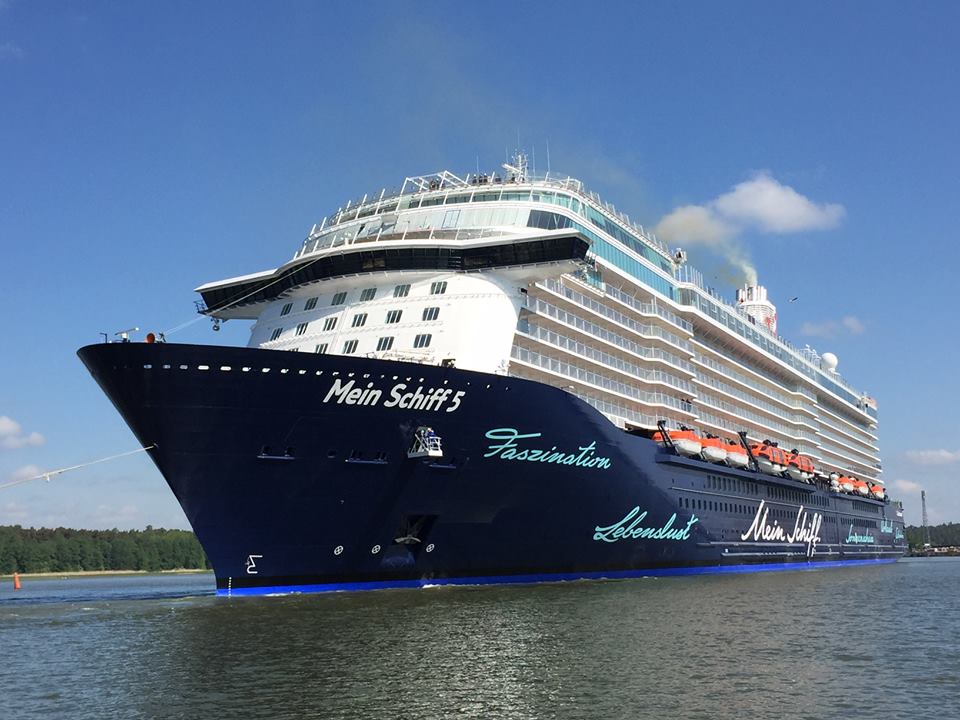 The super luxury ship named Mein Schiff 5 reached Sri Lanka